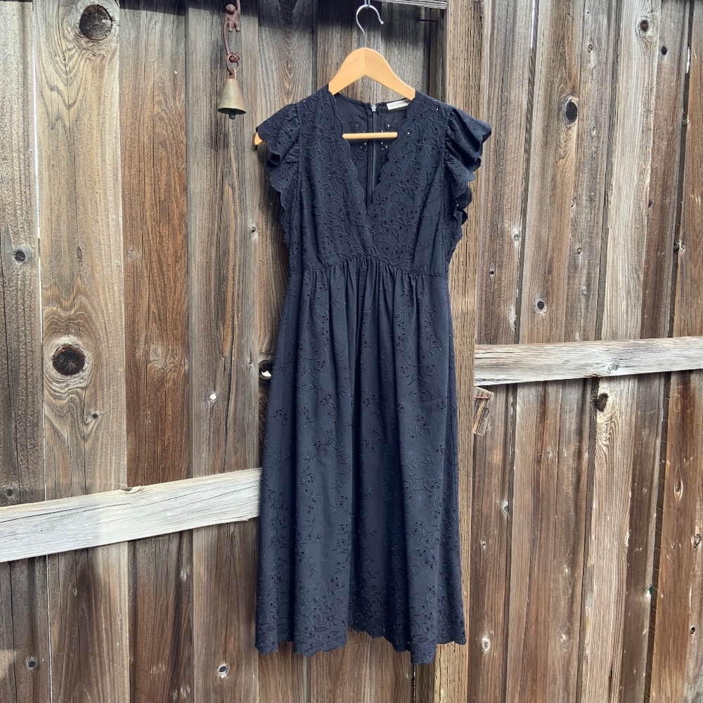 Ulla Johnson black eyelet dress - Picture 1 of 3